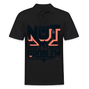 Graphique de l’énoncé Pas mon problème - Polo Homme - noir - Devant - Kai (181cm)