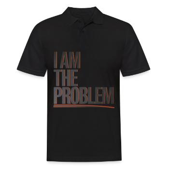 I Am The Problem Statement Design - Men's Polo Shirt - black - Front - Kai (181cm)