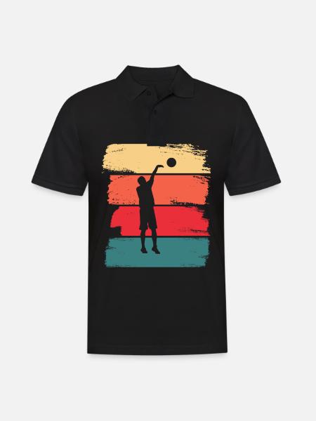 Basketteur Basketteur Joueur de Basket-ball Joueur de basket-ball - Polo Homme - noir