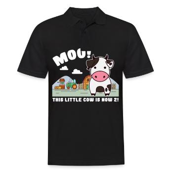 2nd birthday farm 2 Birthday Farm - Men's Polo Shirt - black - Front - Kai (181cm)