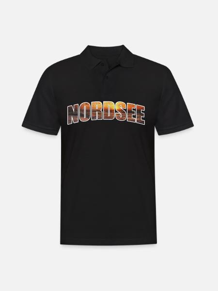 North Sea - Men's Polo Shirt - black