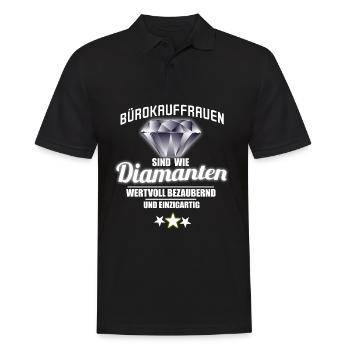 Les employés de bureau sont comme des diamants - Polo Homme - noir - Devant - Kai (181cm)