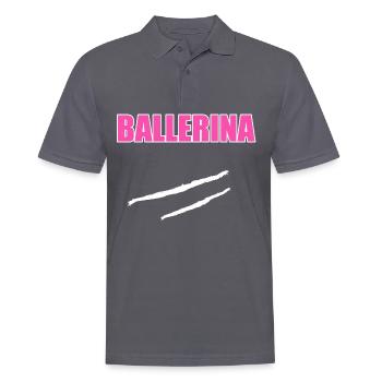 Ballerina Pepp Line Koks Ecstasy Lustiger Spruch - Männer Poloshirt - Anthrazit - Vorne - Nico (186cm)