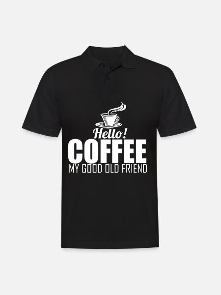 Coffee - coffee - Men's Polo Shirt - black