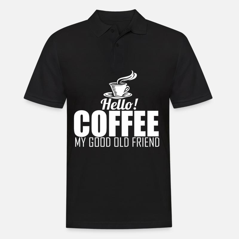 Café - café - Polo Homme - noir