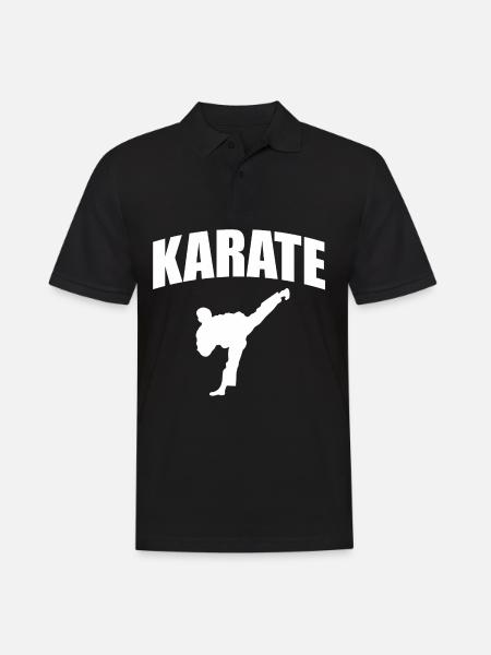 karaté - Polo Homme - noir