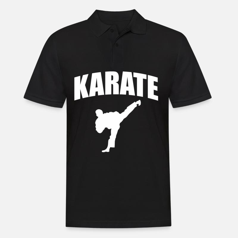 Karate - Männer Poloshirt - Schwarz