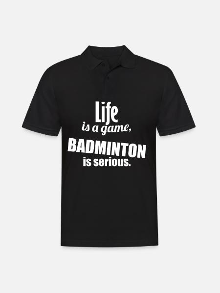 Badminton player badminton gift - Men's Polo Shirt - black