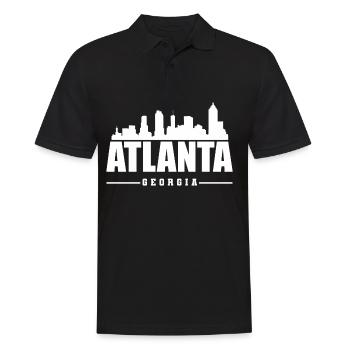 Skyline Atlanta en Géorgie - Polo Homme - noir - Devant - Kai (181cm)