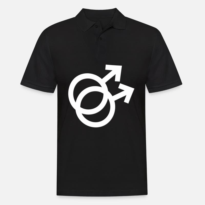 Gay Pride - Männer Poloshirt - Schwarz