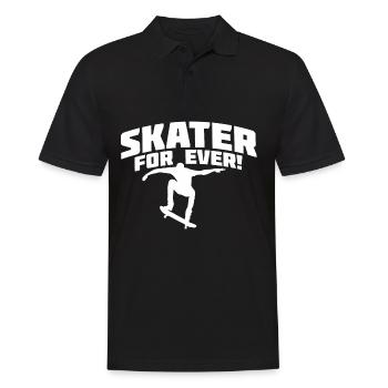 skate skater shirt - Polo Homme - noir - Devant - Kai (181cm)