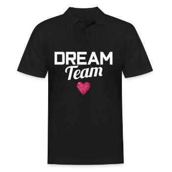 DREAM TEAM - Men's Polo Shirt - black - Front - Kai (181cm)