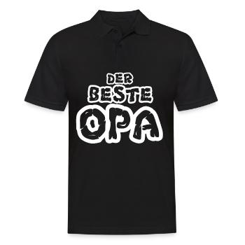 Der beste Opa - Männer Poloshirt - Schwarz - Vorne - Kai (181cm)