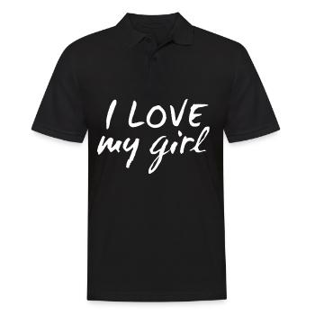 I love my Girl - Polo Homme - noir - Devant - Kai (181cm)
