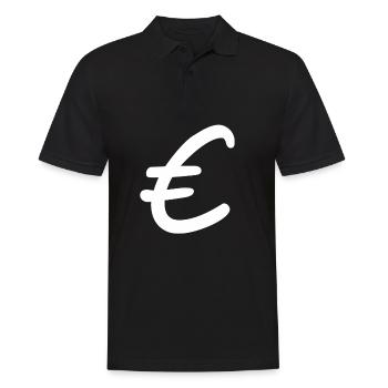 Signes de l’euro Monnaie - Polo Homme - noir - Devant - Kai (181cm)