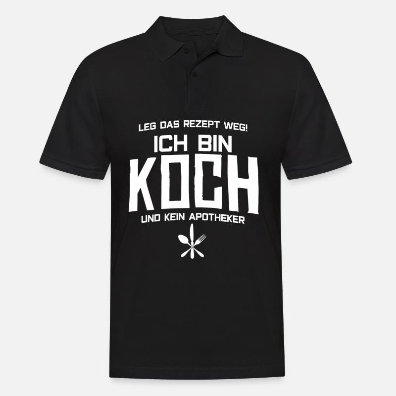 KOCH - Ich bin Koch - Männer Poloshirt - Schwarz