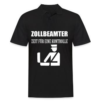 Zoll Zollbeamtin Polizei Zollbeamter - Männer Poloshirt - Schwarz - Vorne - Kai (181cm)