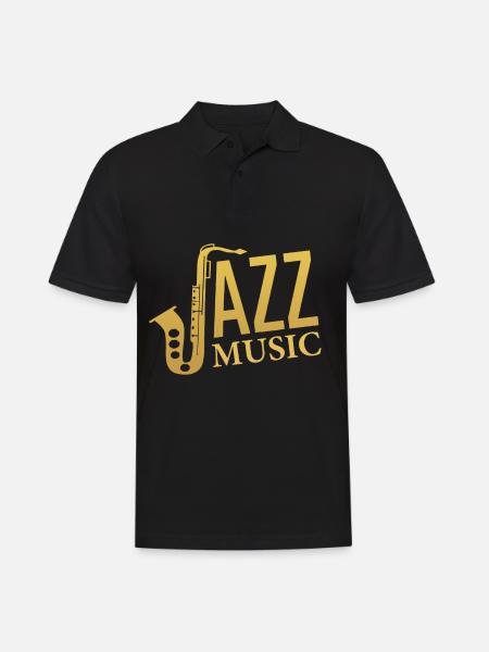Jazz music - Men's Polo Shirt - black