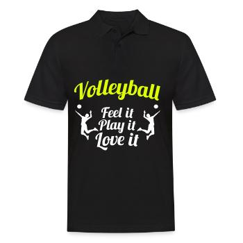 Volley-ball - Polo Homme - noir - Devant - Kai (181cm)