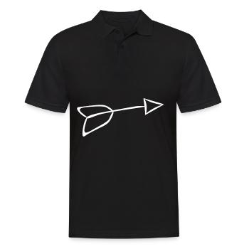 arrow - Men's Polo Shirt - black - Front - Kai (181cm)