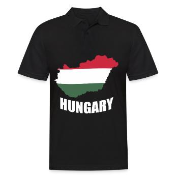 HUNGARY - Men's Polo Shirt - black - Front - Kai (181cm)
