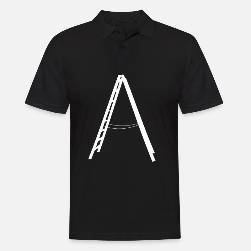 Leiter - Männer Poloshirt - Schwarz