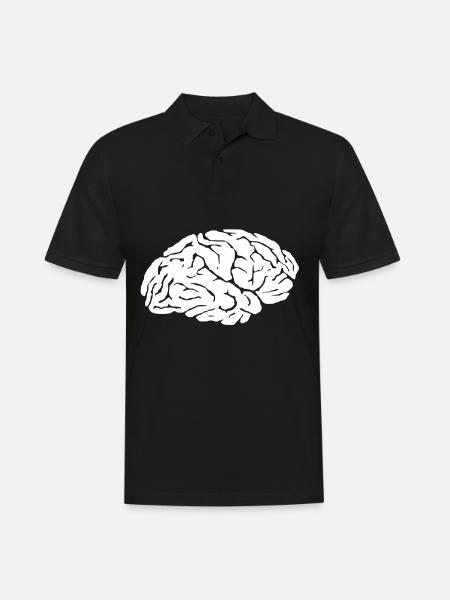 Brain brain - Men's Polo Shirt - black
