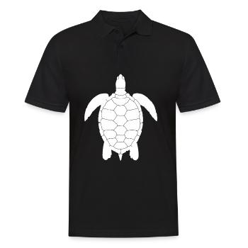 Tortoise turtle - Men's Polo Shirt - black - Front - Kai (181cm)