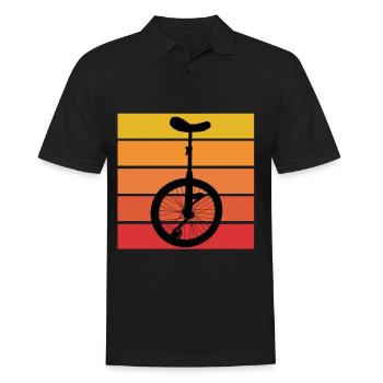 unicycle - Men's Polo Shirt - black - Front - Kai (181cm)