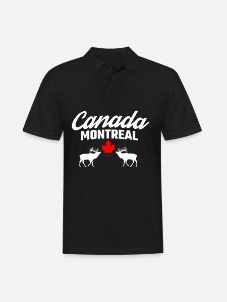 Canada Montreal - Men's Polo Shirt - black
