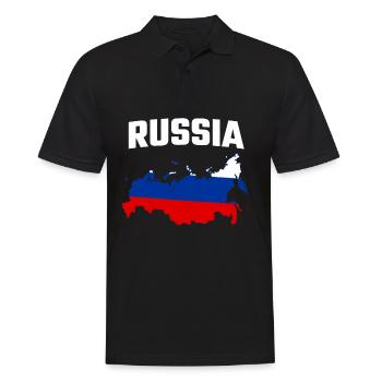 RUSSIE - Polo Homme - noir - Devant - Kai (181cm)