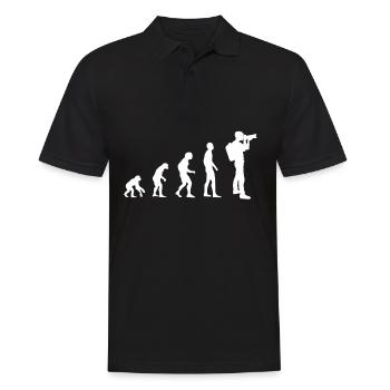 Photographer Photography Evolution - Men's Polo Shirt - black - Front - Kai (181cm)