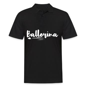 Ballerina Koks Ecstasy Lustiger Spruch - Männer Poloshirt - Schwarz - Vorne - Kai (181cm)