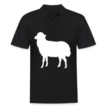 Sheep gift farmer sheep farm farmer - Men's Polo Shirt - black - Front - Kai (181cm)