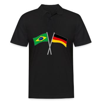 Cadeau de l'Allemagne et du Brésil - Polo Homme - noir - Devant - Kai (181cm)