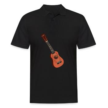 Ukulele Guitar - Männer Poloshirt - Schwarz - Vorne - Kai (181cm)