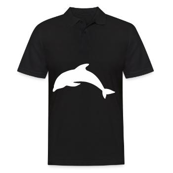 Dolphin - Men's Polo Shirt - black - Front - Kai (181cm)