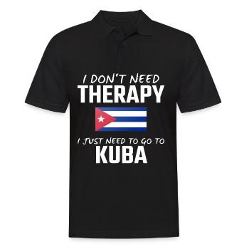 Kuba - Männer Poloshirt - Schwarz - Vorne - Kai (181cm)
