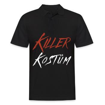 Serien Killer Kostüm Horror Halloween Grusel Fun - Männer Poloshirt - Schwarz - Vorne - Kai (181cm)