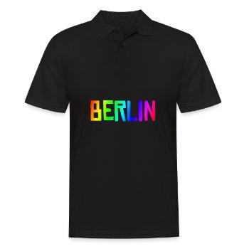 Berlin - Men's Polo Shirt - black - Front - Kai (181cm)