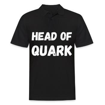 Head of Quark. Fitness CEO Kraftsport Sport Foodie - Männer Poloshirt - Schwarz - Vorne - Kai (181cm)