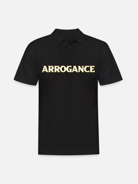 Arrogance golden - Men's Polo Shirt - black