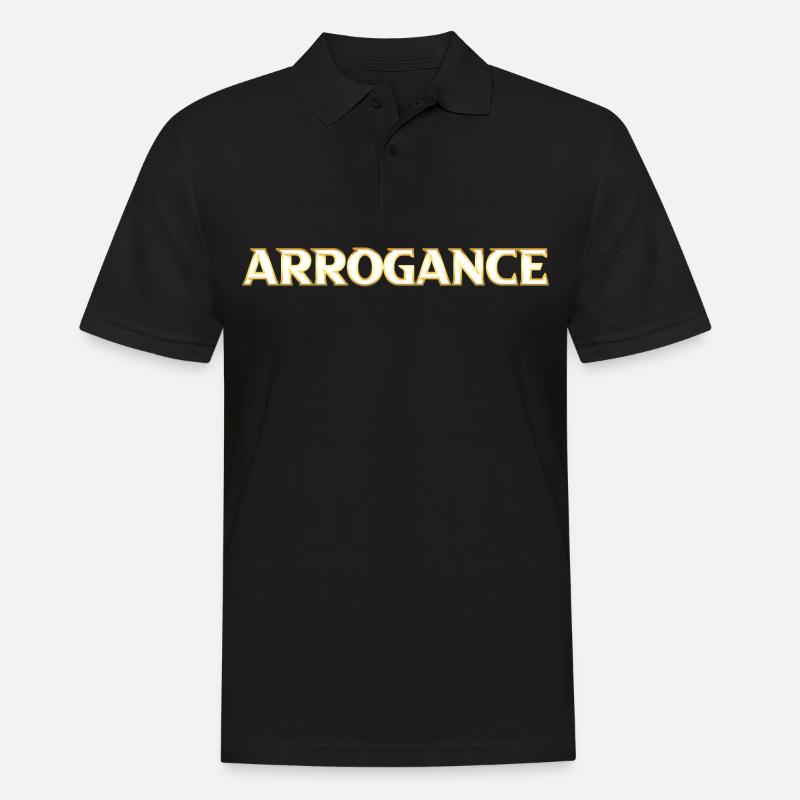 Arrogance dorée - Polo Homme - noir