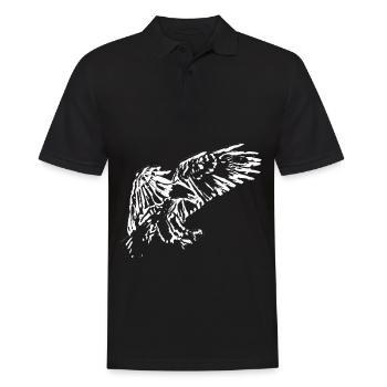 Adler - Männer Poloshirt - Schwarz - Vorne - Kai (181cm)