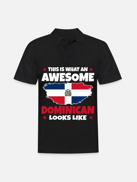 Dominican - Men's Polo Shirt - black