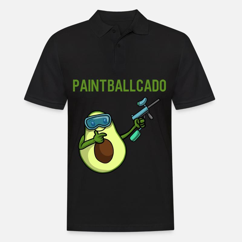 Paintball - Männer Poloshirt - Schwarz