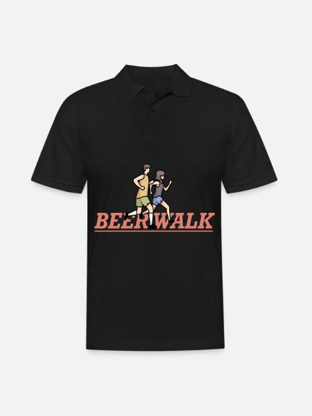 Beer Walk - Bier Marathon - Men's Polo Shirt - black