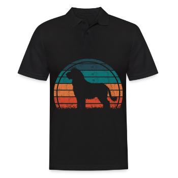 Komondor Ungarischer Vintage Retro - Männer Poloshirt - Schwarz - Vorne - Kai (181cm)