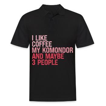 Komondor hongrois Maman Maman Maîtresse Dictons - Polo Homme - noir - Devant - Kai (181cm)