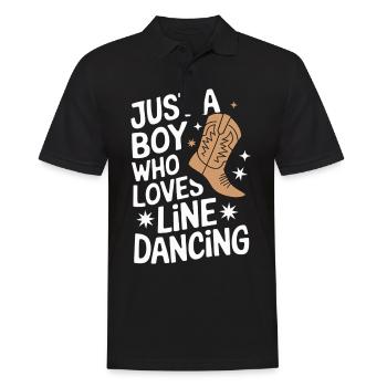 Danse en ligne Danseurs - Polo Homme - noir - Devant - Kai (181cm)